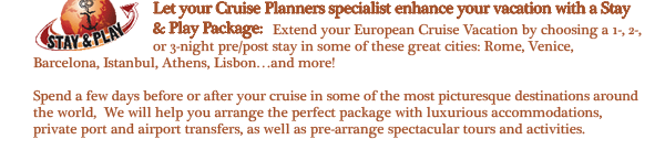 Let your Angela DeDomenico Specialist Enhance your vacation with a Stay and Play Package!